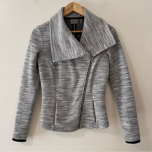 Athleta | City Limits Moto Athletic Jacket Heather Gray - Picture 4 of 13